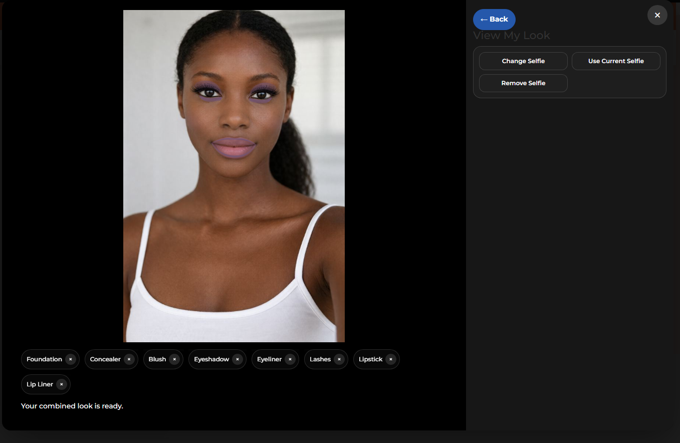 Desktop combined look on dark model